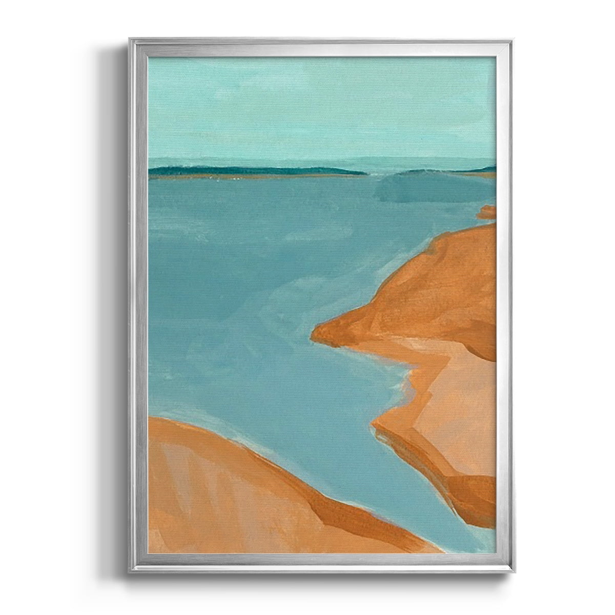 Out on the Sandbar I Premium Framed Print, in Gold, Black, or Silver - Ready to Hang