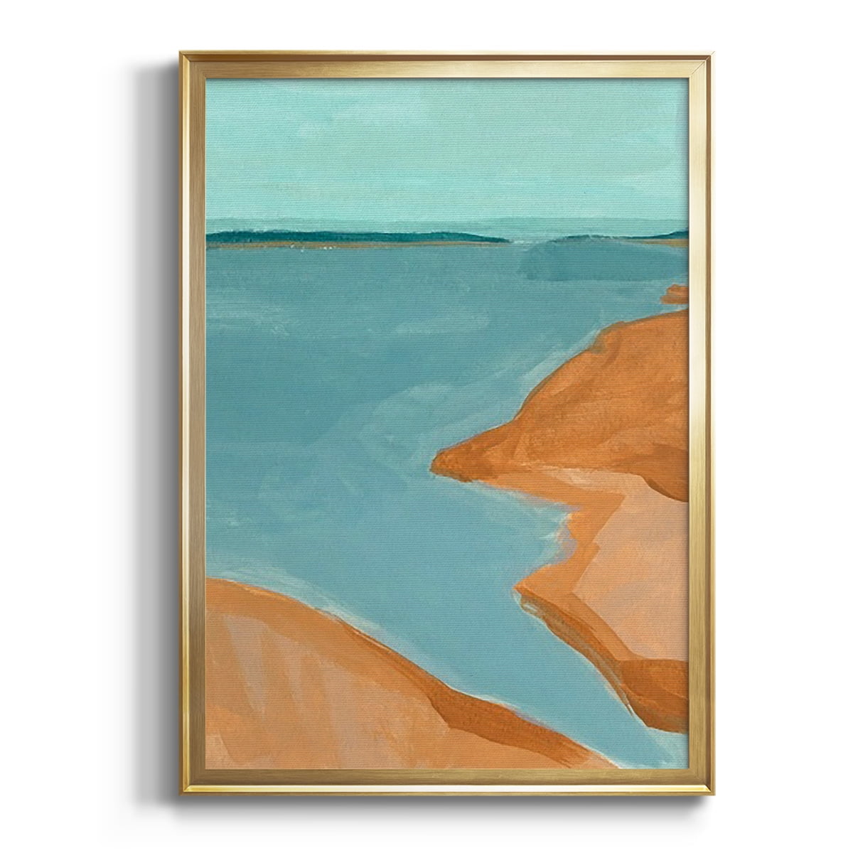 Out on the Sandbar I Premium Framed Print, in Gold, Black, or Silver - Ready to Hang
