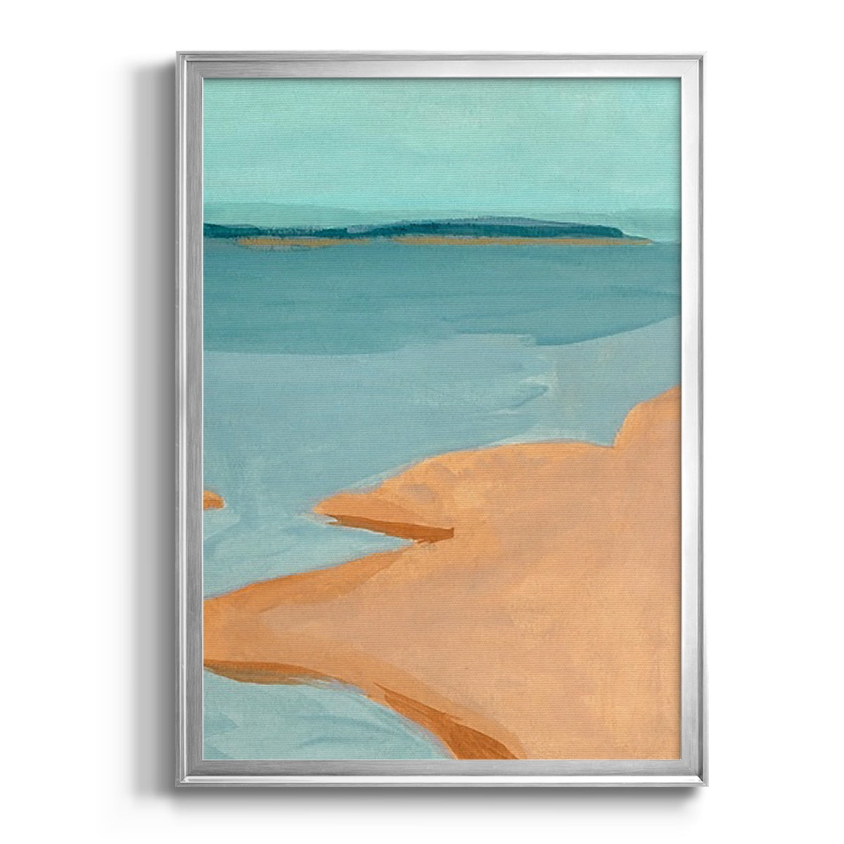 Out on the Sandbar III Premium Framed Print, in Gold, Black, or Silver - Ready to Hang