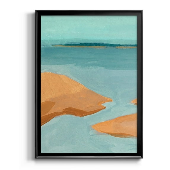 Out on the Sandbar IV Premium Framed Print, in Gold, Black, or Silver - Ready to Hang