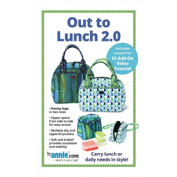 Out to Lunch Bag 2.0 Sewing Pattern by Annie Unrein for ByAnnie