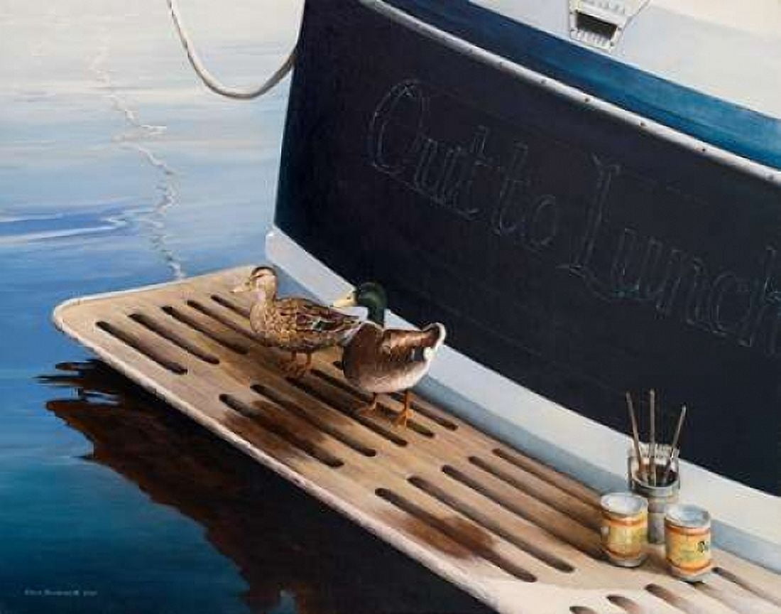 Out to Lunch Canvas Art - Bruce Nawrocke (22 x 28)