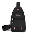 thumbnail image 1 of OutDoor Travel Fashion Mens CrossBorder Small Chest Polyester Shoulder Bag Trend Leisure. black, 1 of 6
