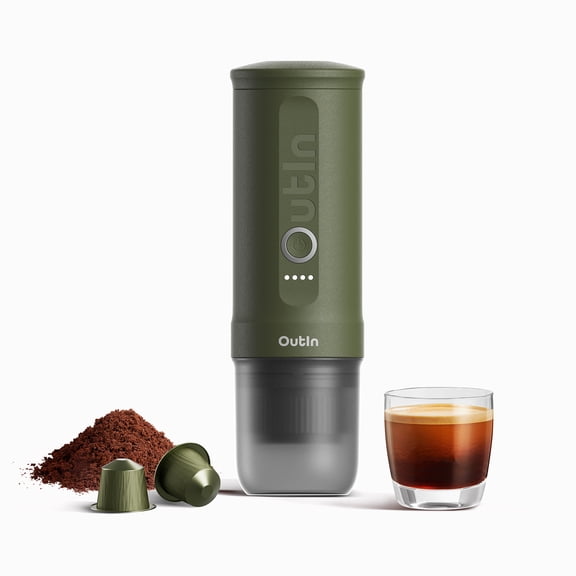 OutIn Nano Portable Electric Espresso Machine (Forest Green)