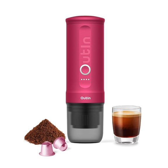 OutIn Nano Portable Electric Espresso Machine (Fuchsia Pink)