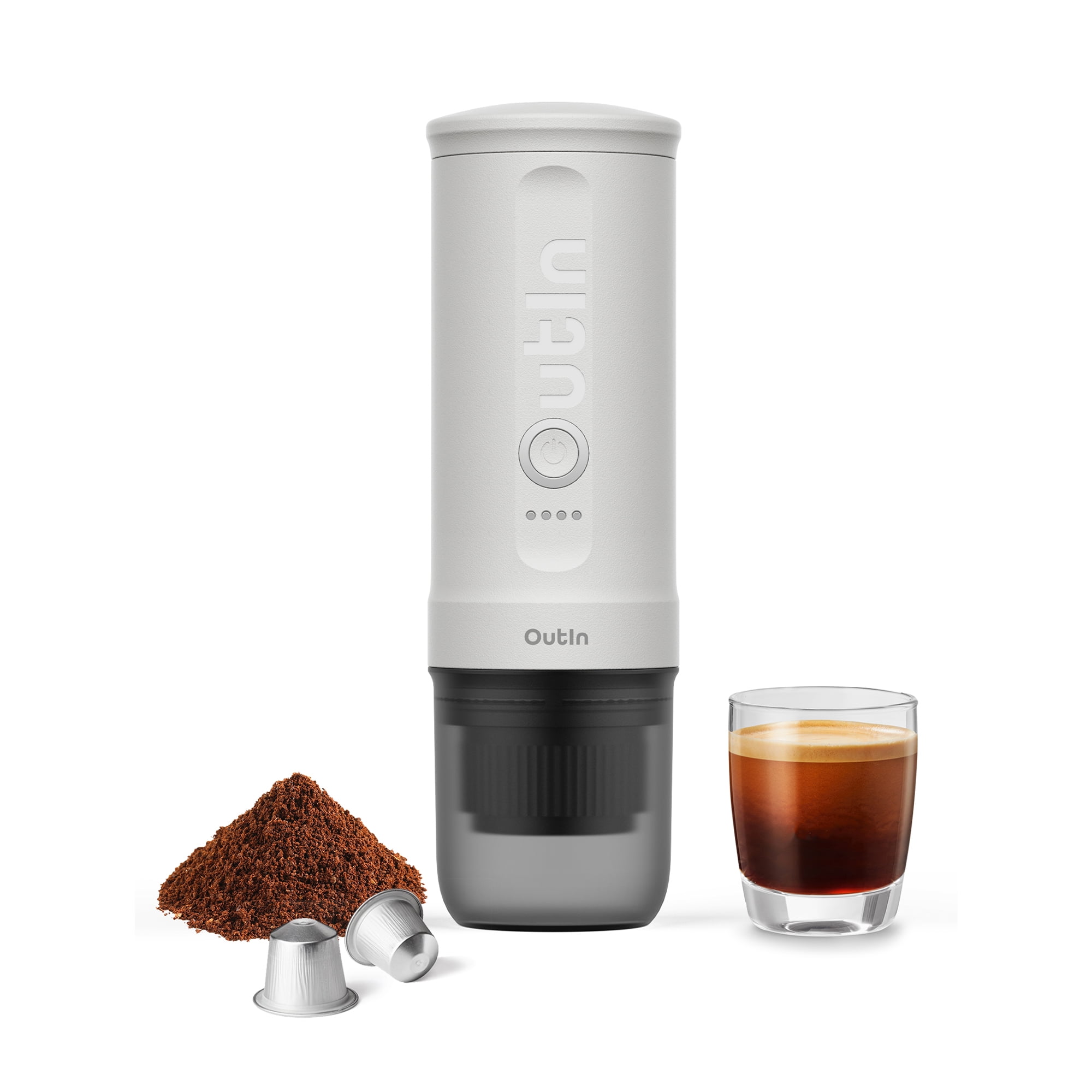 OutIn Nano Portable Electric Espresso Machine (Pearl White)