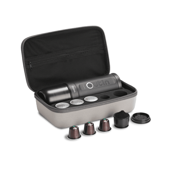 OutIn Nano Portable Electric Espresso Machine Travel Kit (Space Grey)