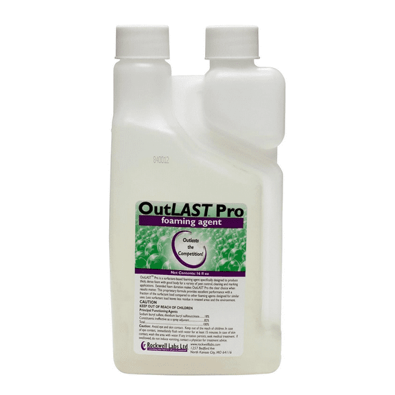 OutLAST Pro Foaming Agent - Produces Long-Lasting Foam - 16 fl oz Bottle by Rockwell Labs