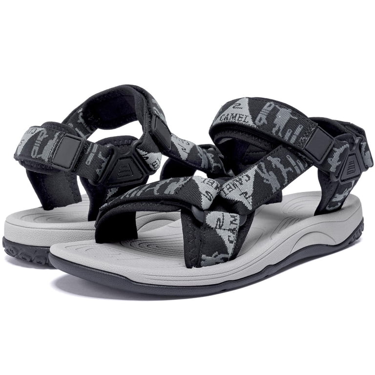 ?Men\'s Hiking Sandals Black Outdoor Athletic Walking Casual Sports Shoes Amazon.com | MEGNYA Mens Walking Sandals for Outdoor  main image 4