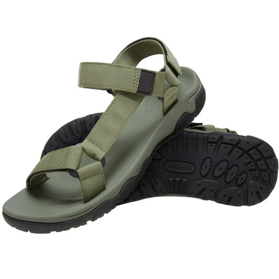 OutPro Men's Hiking Sandals Lightweight Casual Athletic Arch Support Male Flat Walking Sandals Summer Green
