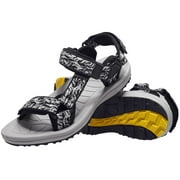 OutPro Mens Hiking Sandals Outdoor Walking Athletic Sandals Fashion Casual Flat Sandals Black