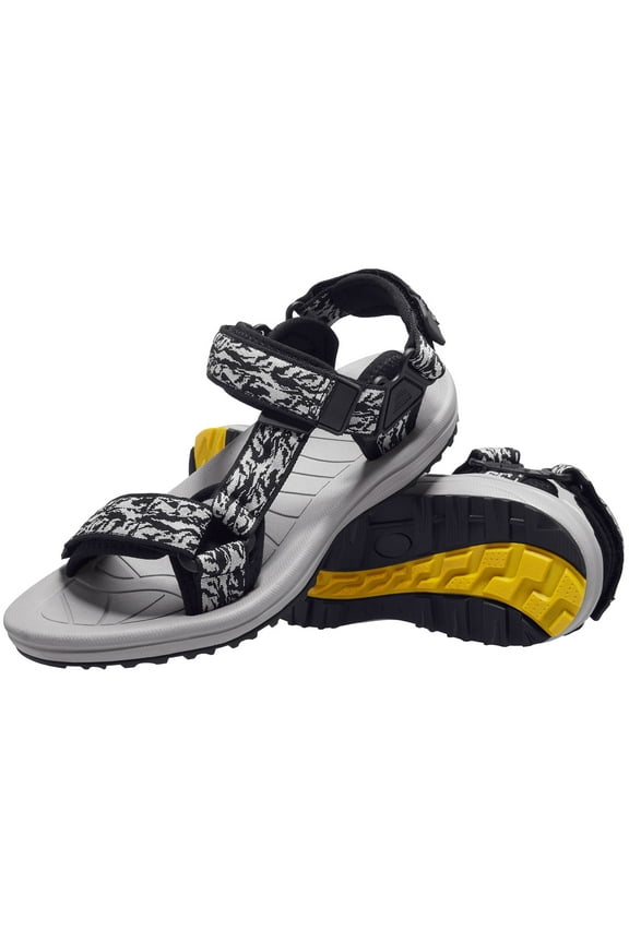 Men's Hiking Sandals Outdoor Walking Athletic Sandals Fashion Casual Flat Sandals Black