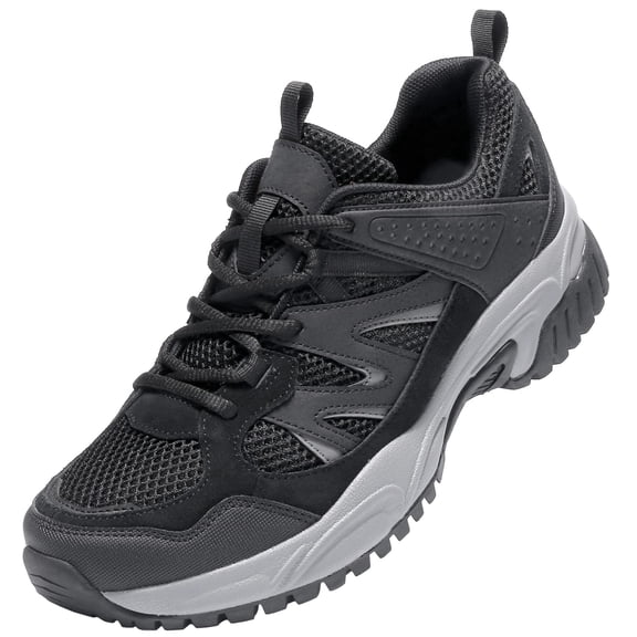 OutPro Men's Hiking Shoes Non-Slip Lightweight Sneakers Breathable Athletic Shoes Low-Top Trail Running Shoes