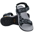 thumbnail image 1 of OutPro Mens Hiking Sandals Open Toe Walking Sandals Fashion Casual Sandals for Male Summer Outdoor Athletic Shoes Black Gray, 1 of 11