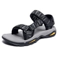 thumbnail image 1 of OutPro Mens Hiking Sandals Open Toe Walking Sandals Fashion Casual Sandals for Male Summer Outdoor Athletic Shoes Black, 1 of 8