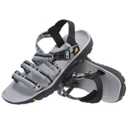 OutPro Womens Hiking Sandals Open Toe Water Athletic Sandals Outdoor Beach Shoes Grey Black