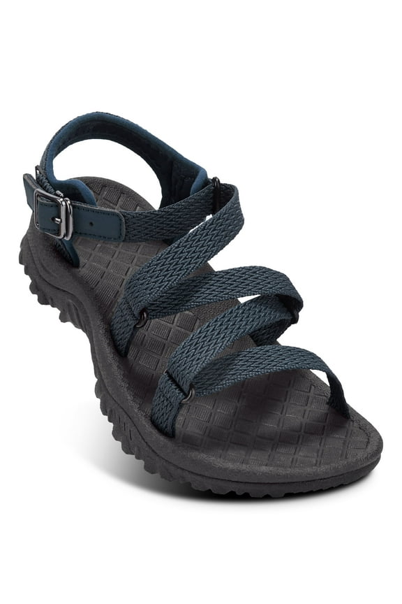 Women's Hiking Sandals Outdoor Athletic Casual Sandals Summer Beach Shoes for Female Blue