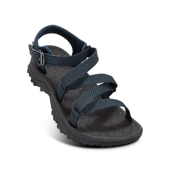 OutPro Women's Hiking Sandals Outdoor Athletic Casual Sandals Summer Beach Shoes for Female Blue
