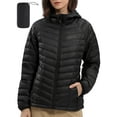 thumbnail image 1 of OutPro Women's Puffer Jacket Lightweight Down Alternative Packable Winter Coat Womens Coats Black, 1 of 9