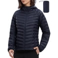 thumbnail image 1 of OutPro Women's Puffer Jacket Lightweight Down Alternative Packable Womens Winter Coats Dark Blue, 1 of 8