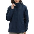 thumbnail image 1 of OutPro Women's Waterproof 3 in 1 Ski Jacket Windproof Activewear,Dark Blue,XXL, 1 of 11