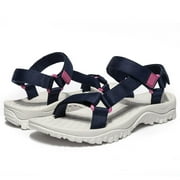 OutPro Women's Hiking Sandals Lightweight Casual Trekking Sandals Adjustable Sport Sandal Outdoor Open Toe Water Shoes Summer Beach Sandal Purple