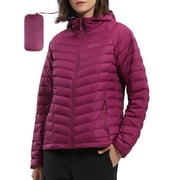 OutPro Women's Puffer Jacket Lightweight Down Alternative Packable Womens Winter Coats Dark Blue