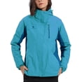 thumbnail image 1 of OutPro Womens Ski Jacket 3 in 1 Waterproof Winter Coat Fleece Windproof Snow Windbreaker,Blue,XXXL, 1 of 11