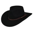 thumbnail image 1 of Outback Trading Co Men's Broken Hill Crushable Felt Hat Black, 1 of 1