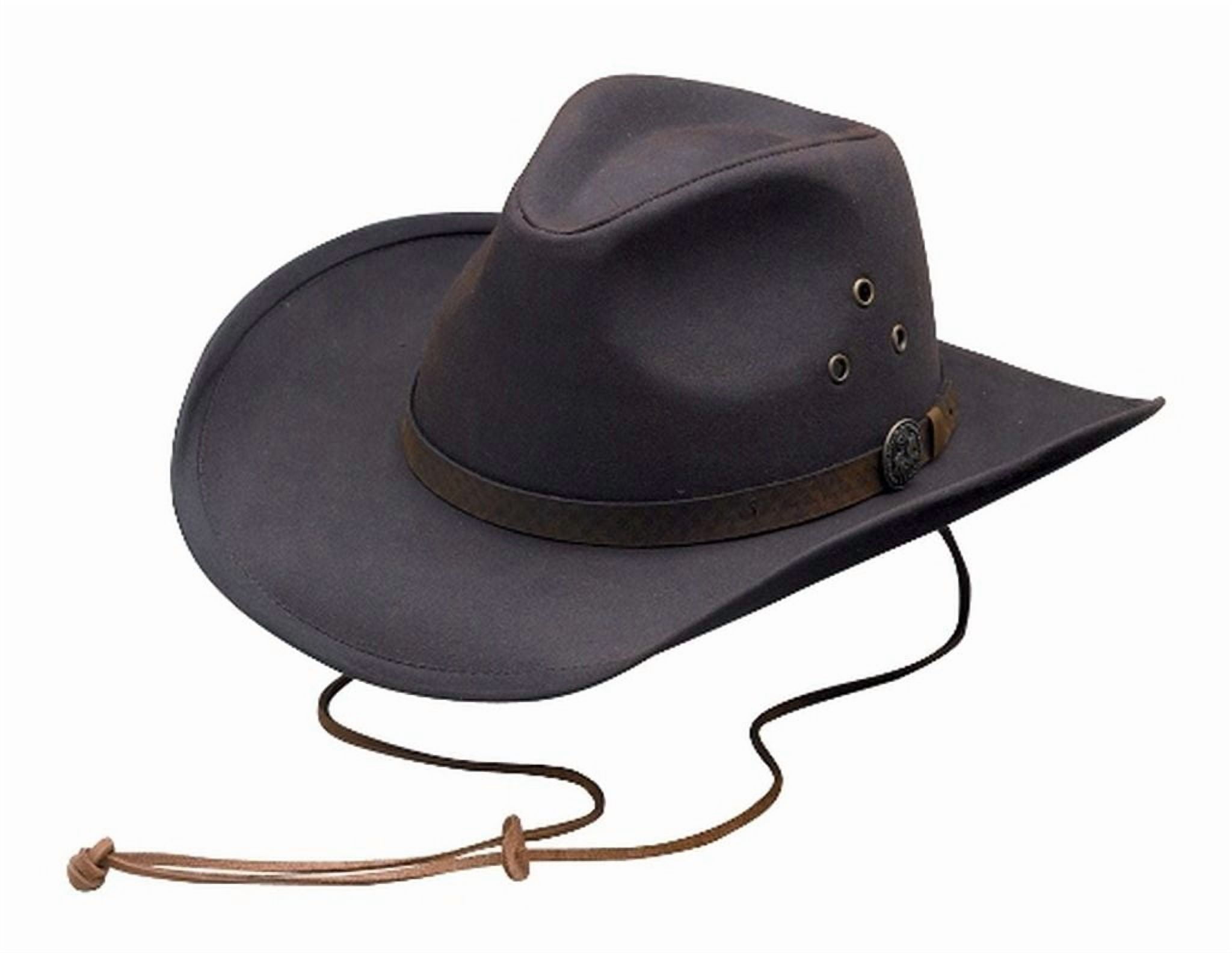 Outback Trading Co Men's Oilskin Trapper Hat 1481BRN Medium