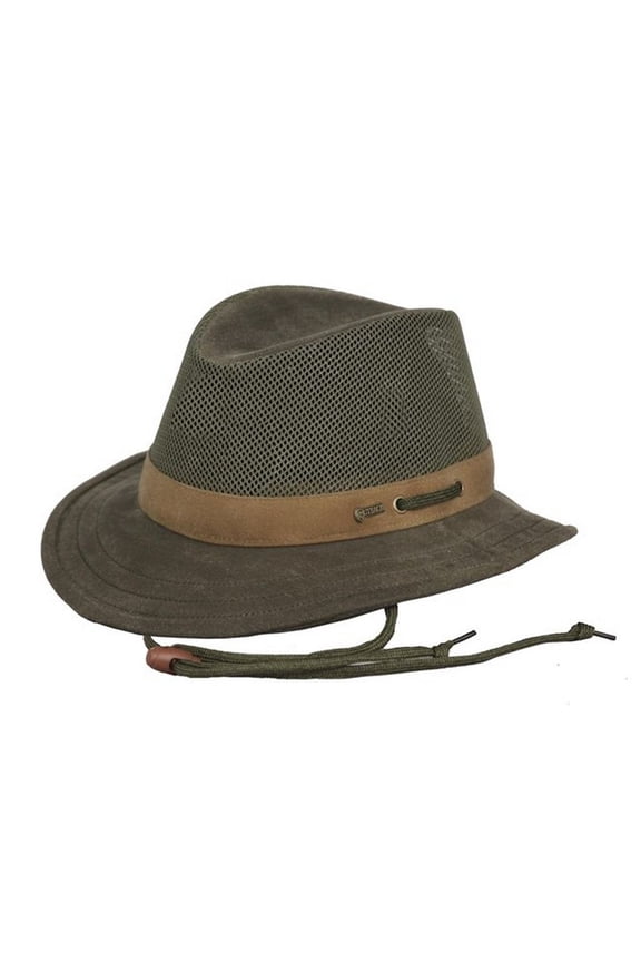 Outback Trading Co Men's Co. Oilskin Willis Mesh Hat - 1470TAN