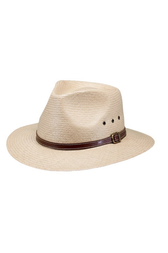 Outback Trading Hat Mens Birmingham Paper Straw UPF Gold 15128