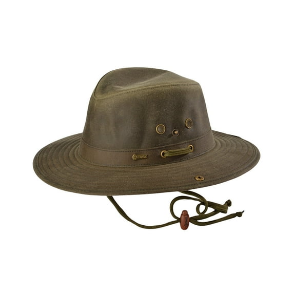 Outback Trading Co Men's Co. Oilskin River Guide Hat - 1497TAN Medium