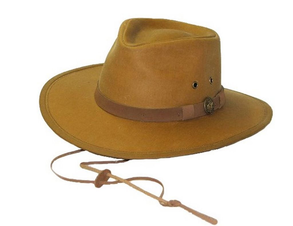 Outback Trading Co Men's Oilskin Trapper Hat Black X