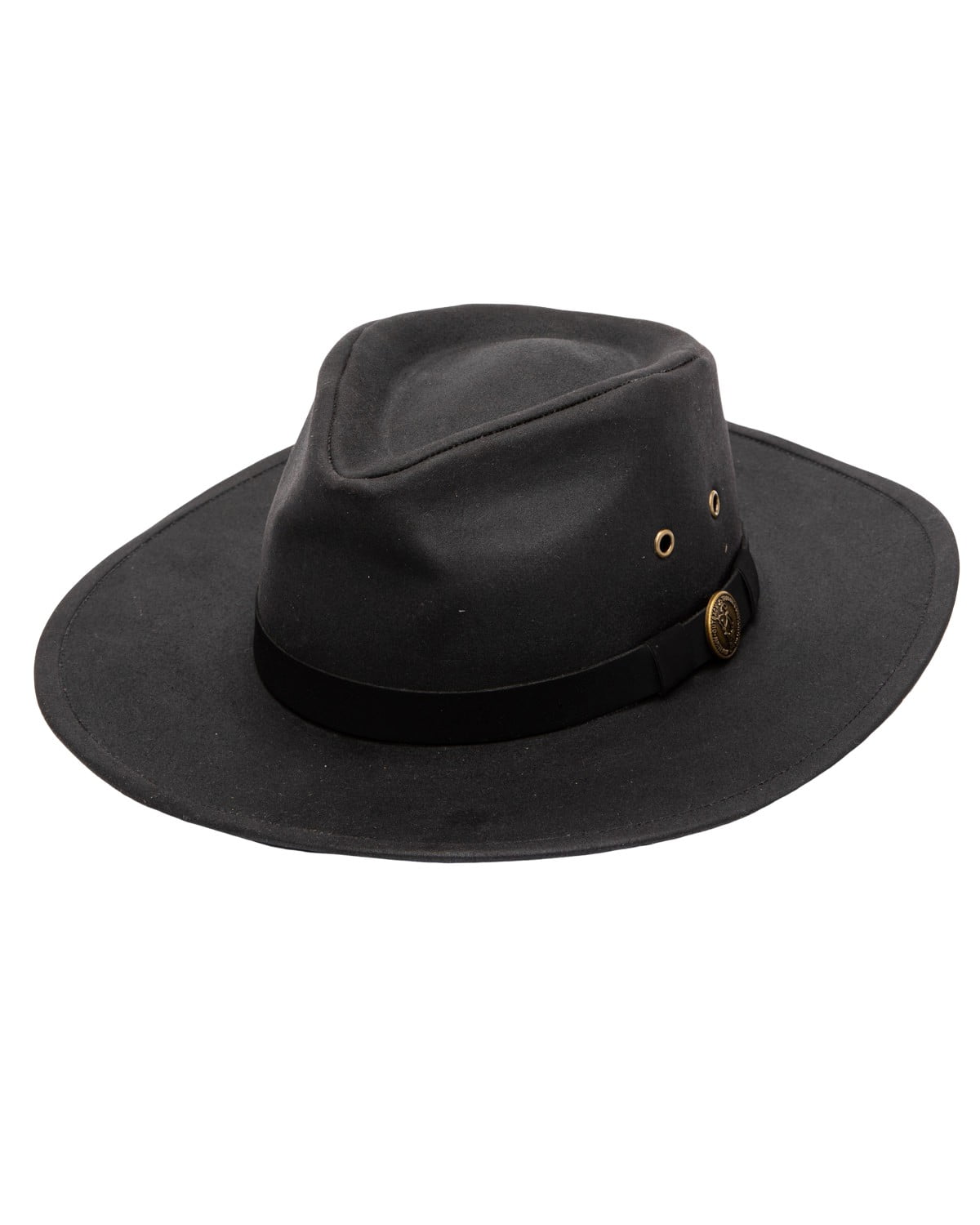 Outback Trading Kodiak Oilskin Hat Large Black