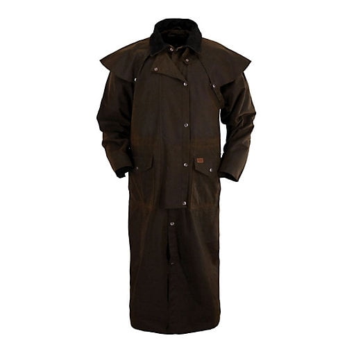 Outback Trading Stockman Duster Mantel – Wasserdicht, Atmungsaktiv, Extra Lang, Oilskin