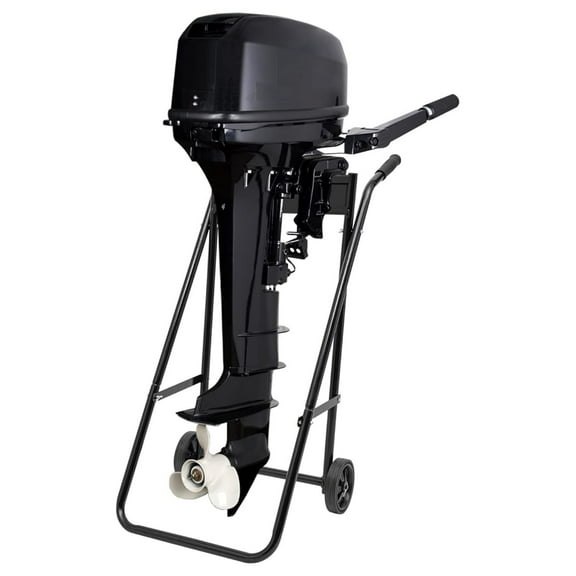 Outboard Boat Engine Stand, Folding Outboard Boat Motor Cart Dolly 40kg/88.2 lbs Load Capacity 30HP Foldable Multi Purposed Engine Stand Boat Motor Engine Trolley with Anti-slip Rubber Wheels