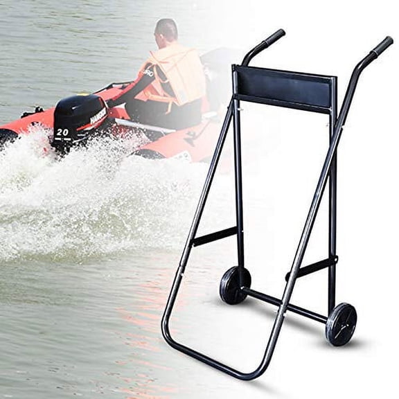Outboard Boat Motor Stand, Cart Dolly Storage Engine Stand,154lbs Weight Capacity, Outboard Stand Carrier for Boat Motor