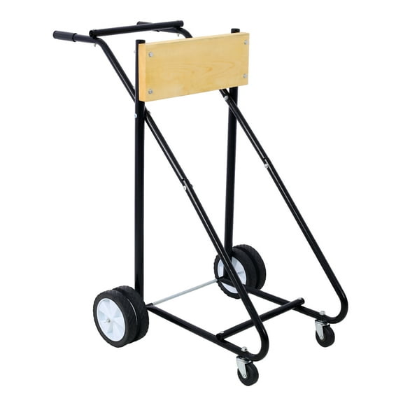 Outboard Boat Motor Stand, Engine Cart Dolly for Storage, 315lbs Weight Capacity, w/Wheels (wood)