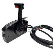 Outboard Engine Side Mount Remote Control Box 881170A10 Boat Throttle Control Fit for Mercury With Trim Switch And Lanyard 8pins 15FT Main Harness Pull to open