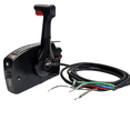 thumbnail image 1 of Outboard Engine Side Mount Remote Control Box 881170A9 Boat Throttle Control Fit for Mercury With Trim Switch And Lanyard 5pins 15FT Main Harness Pull to open, 1 of 8