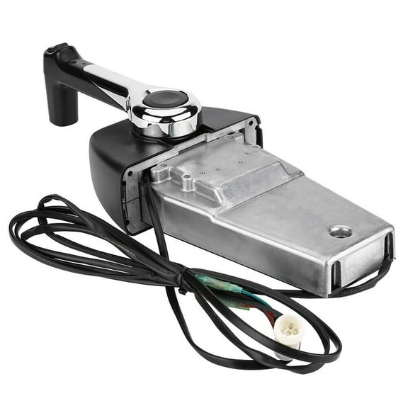 Outboard Engine Top Mount Remote Control Box704-48205-P1 Boat Throttle Control Fit for Yamaha Outboard Motor With With Trim Switch And Lanyard No Main Harness Push to open