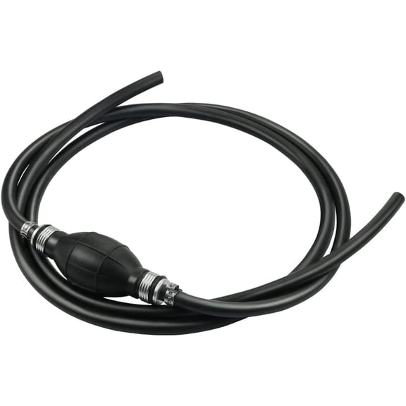 Outboard Fuel Line with Primer Bulb, 3/8" Diameter Marine Boat Fuel Line Hose Assembly for Marine Outboard Boat Motor RVs Tractors and Caravans,6FT