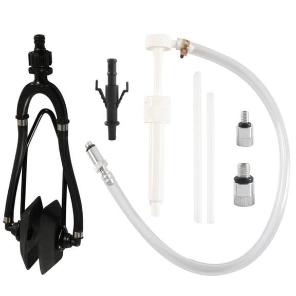 Outboard Motor Flusher And Gear Oil Pump Kit With 3 Adapters For Marine Engine Cleaning And , Steel