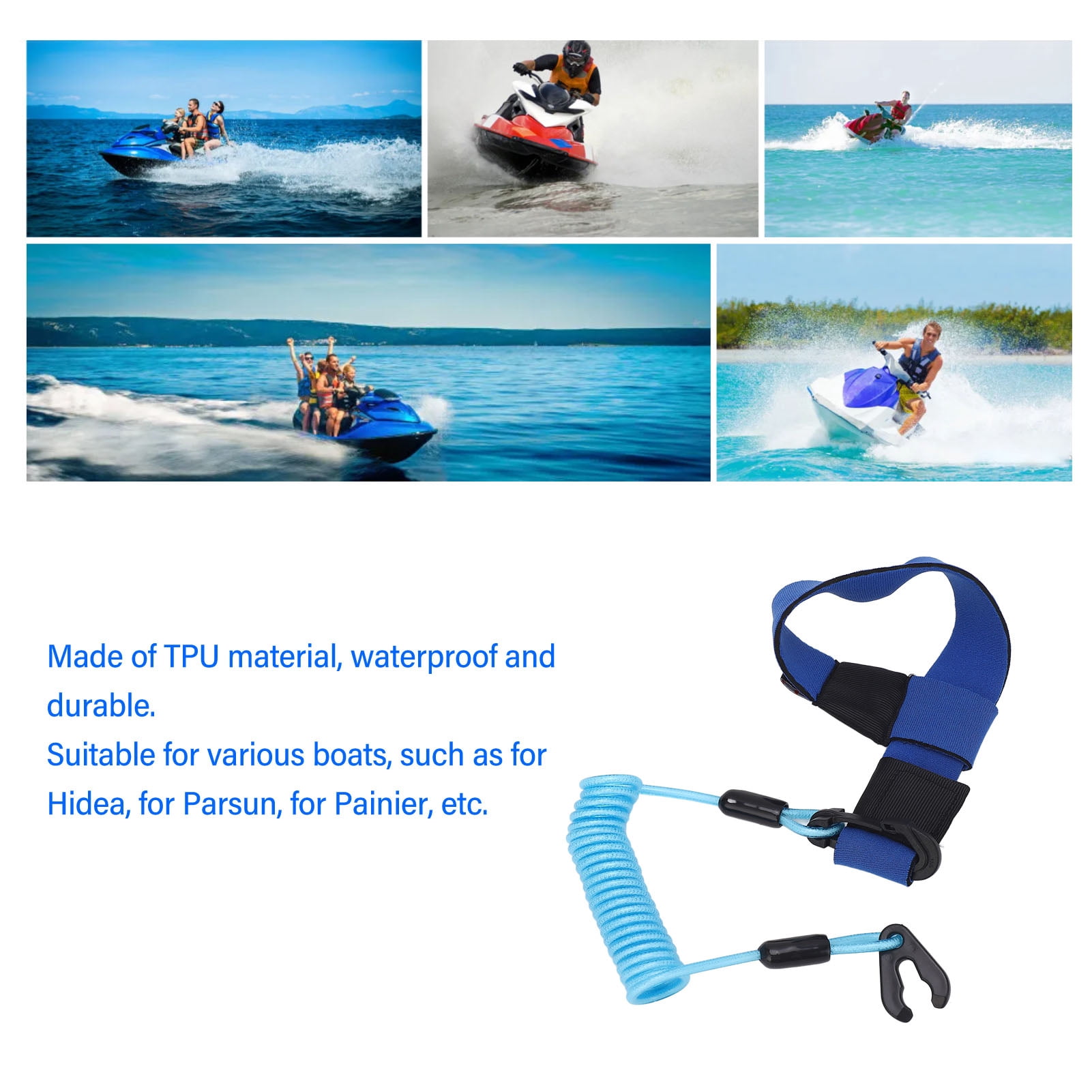 Outboard Motor Kill Switch, Universal Fit, Emergency Stop Lanyard, Easy ...