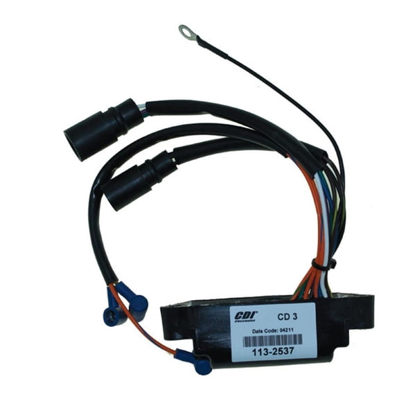 Outboard Power Pack Compatible with 1985 Johnson Evinrude 65 HP 3-Cylinder Commercial Looper 150 235 HP V6 Cross Flow CD3/6 5800 RPM Limiter Replaces 0582510