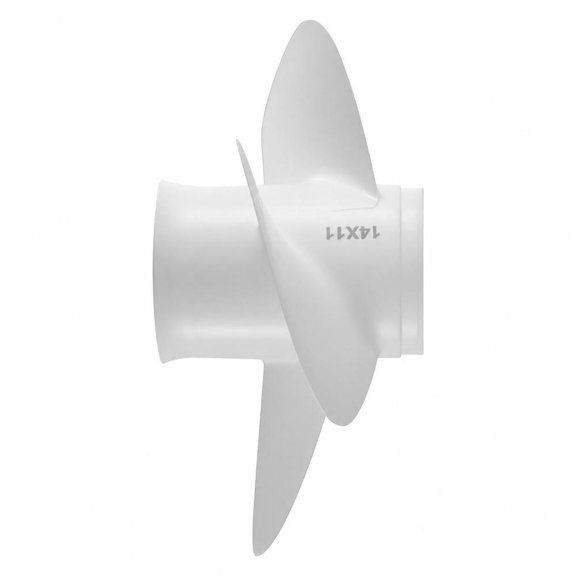Outboard Propeller 15 Spline Tooth Aluminum Fits Yamaha Engines 50-130 Hp 4-1/4 in Gearcase 3-Blade Rh