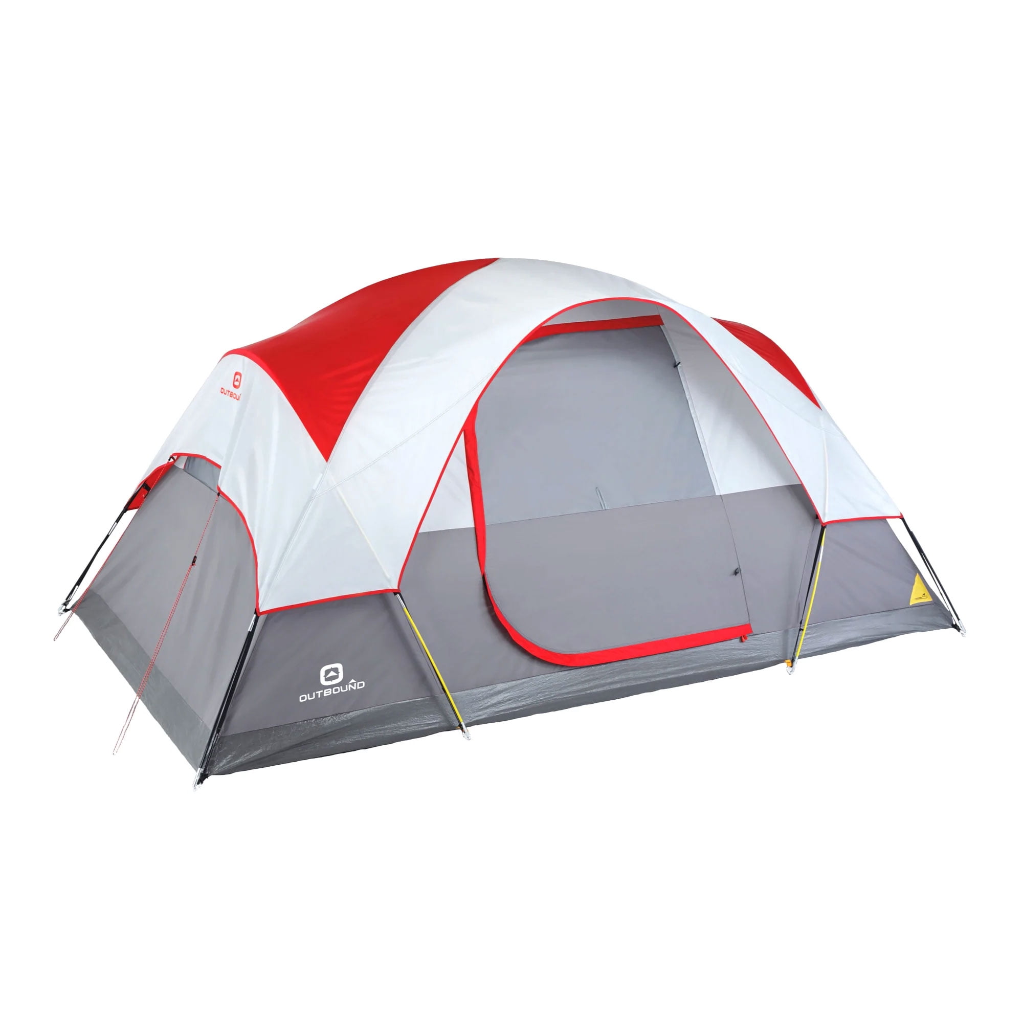 Outbound 6-Person Long Dome Tent with Coated Rainfly