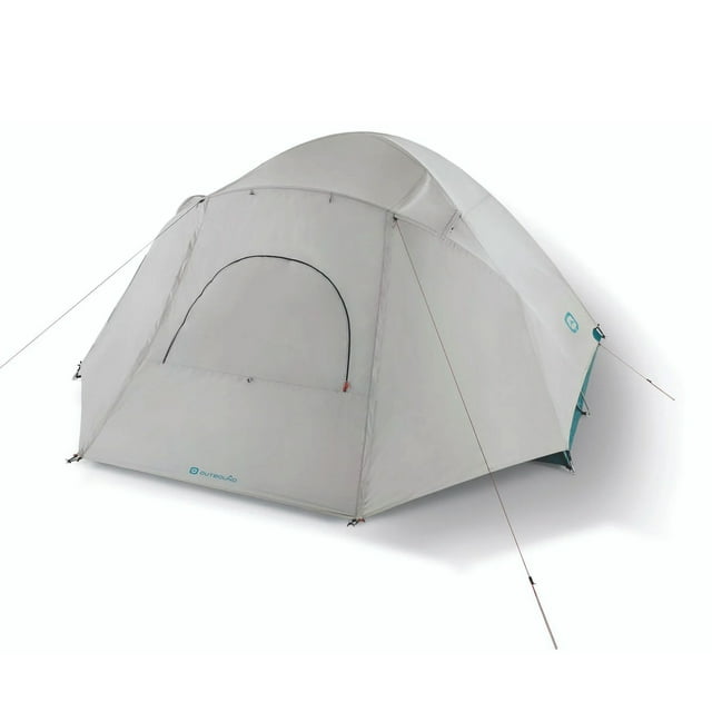 Outbound 8 Person 3 Season Camping Black-Out Dome Tent w/ Rainfly, Gray ...