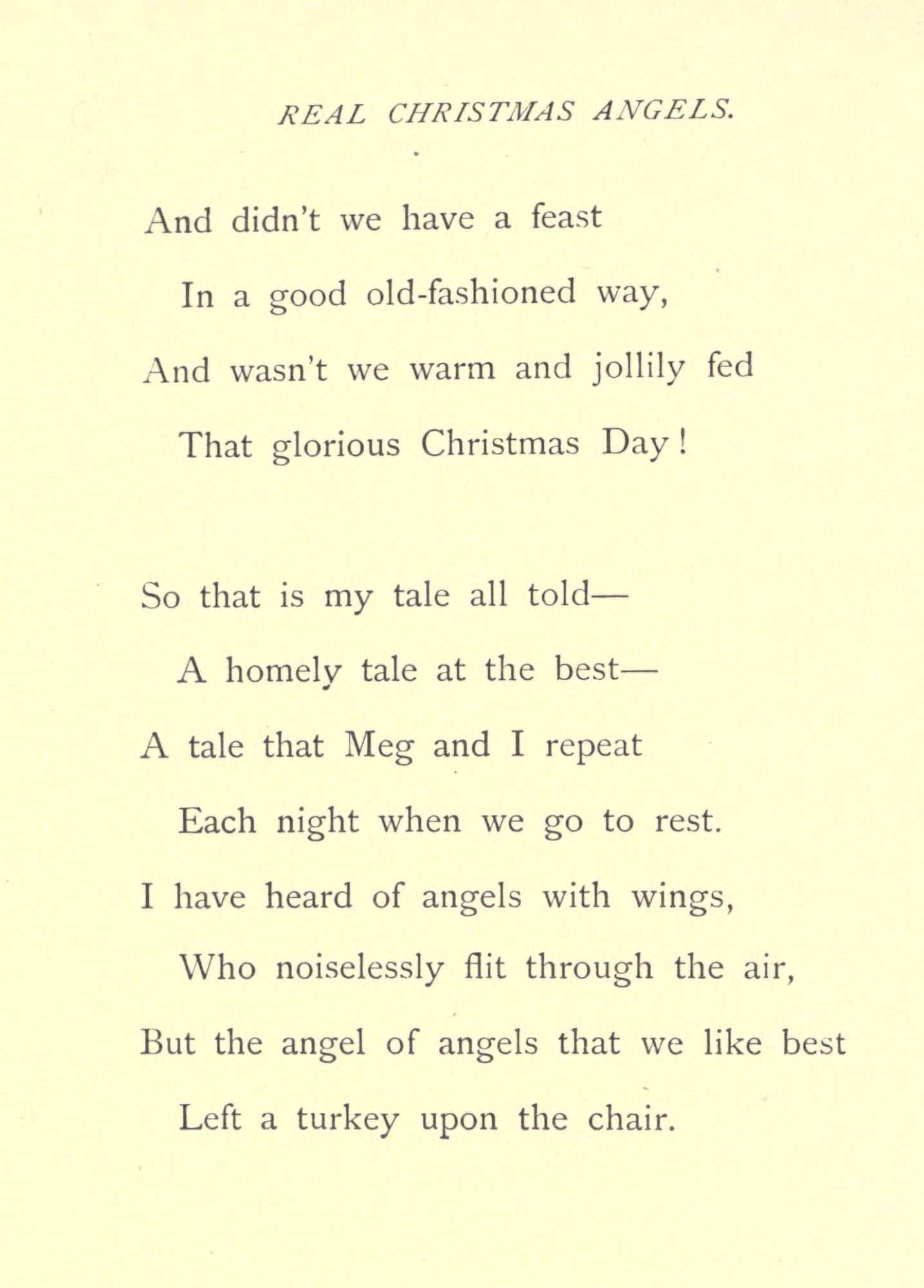 Outcast & other Poems 1872 Real Christmas Angels 5 Canvas Art - JW Watson (18 x 24)